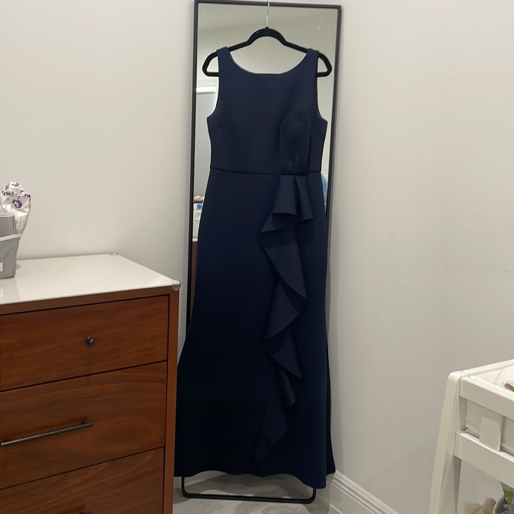 Eliza J Navy Blue Mermaid Gown